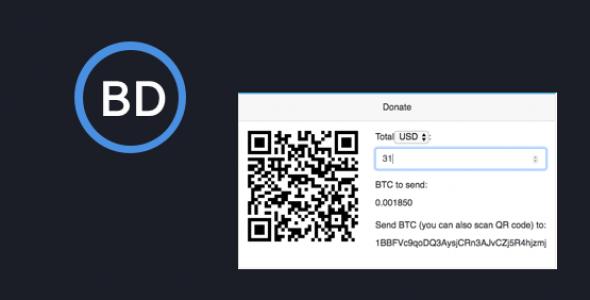 BitCoin Donate - A react bitcoin donate widget.